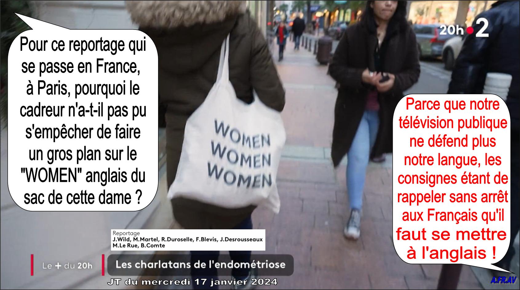 Justine Wild, Raphaelle, Duroselle Fabienne, Blevis Manon, Martel-Jean Desrousseaux, JT de 20 heures, France 2