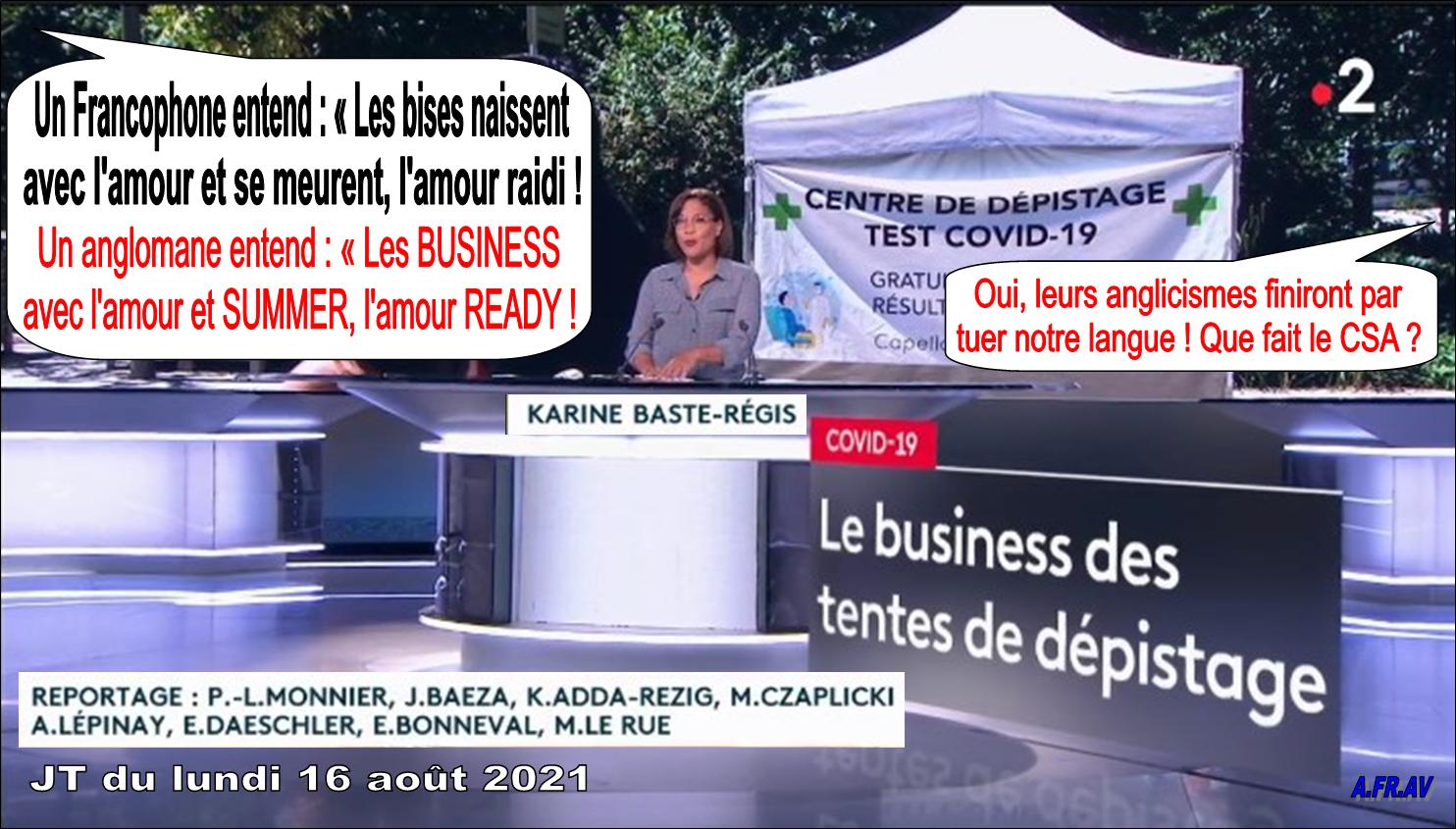 Karine Baste-Régis et Paul-Luc Monnier, journalistes à France 2, France Télévisions