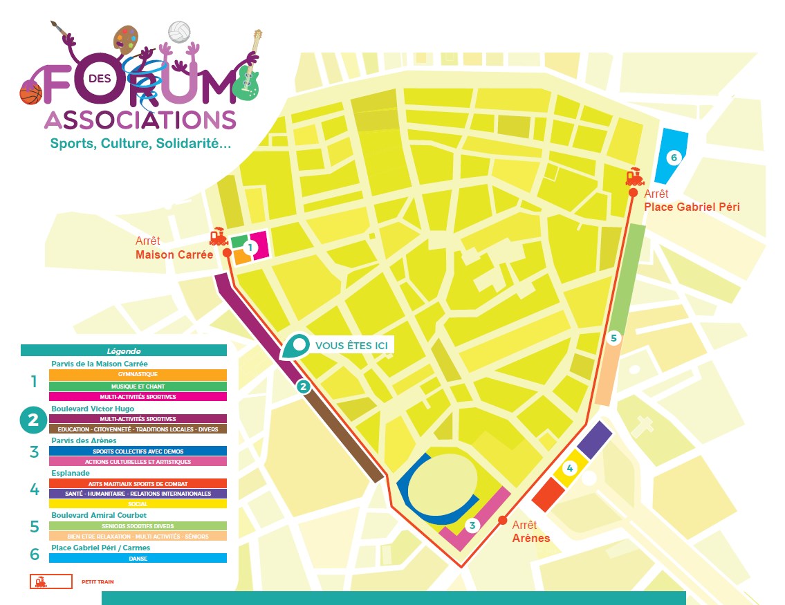 L'Afrav sur le boulevard Victor Hugo au Forum des Associations de Nimes-2021