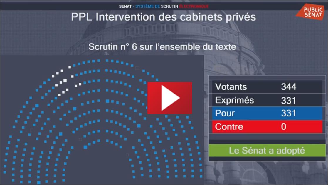 La proposition de loi sur les cabinets de conseil adoptée au sénat à l'unanimité