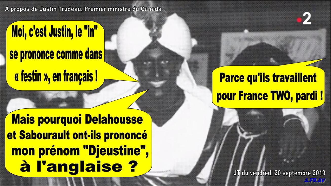 Laurent Delahousse, Isabelle Sabourault et Justin Trudeau