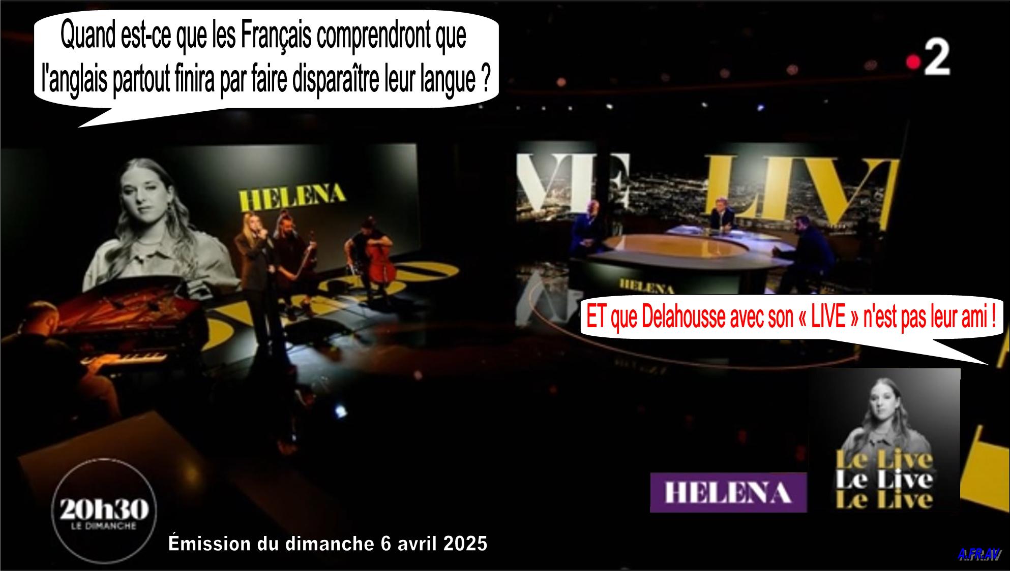 Laurent Delahousse, Helena, 20h30 le dimanche, France 2