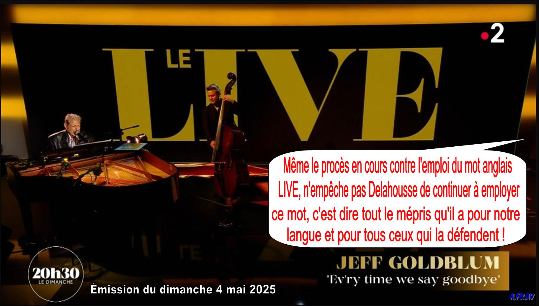 Laurent Delahousse, Jeff Goldblum, 20h30 le dimanche, France 2