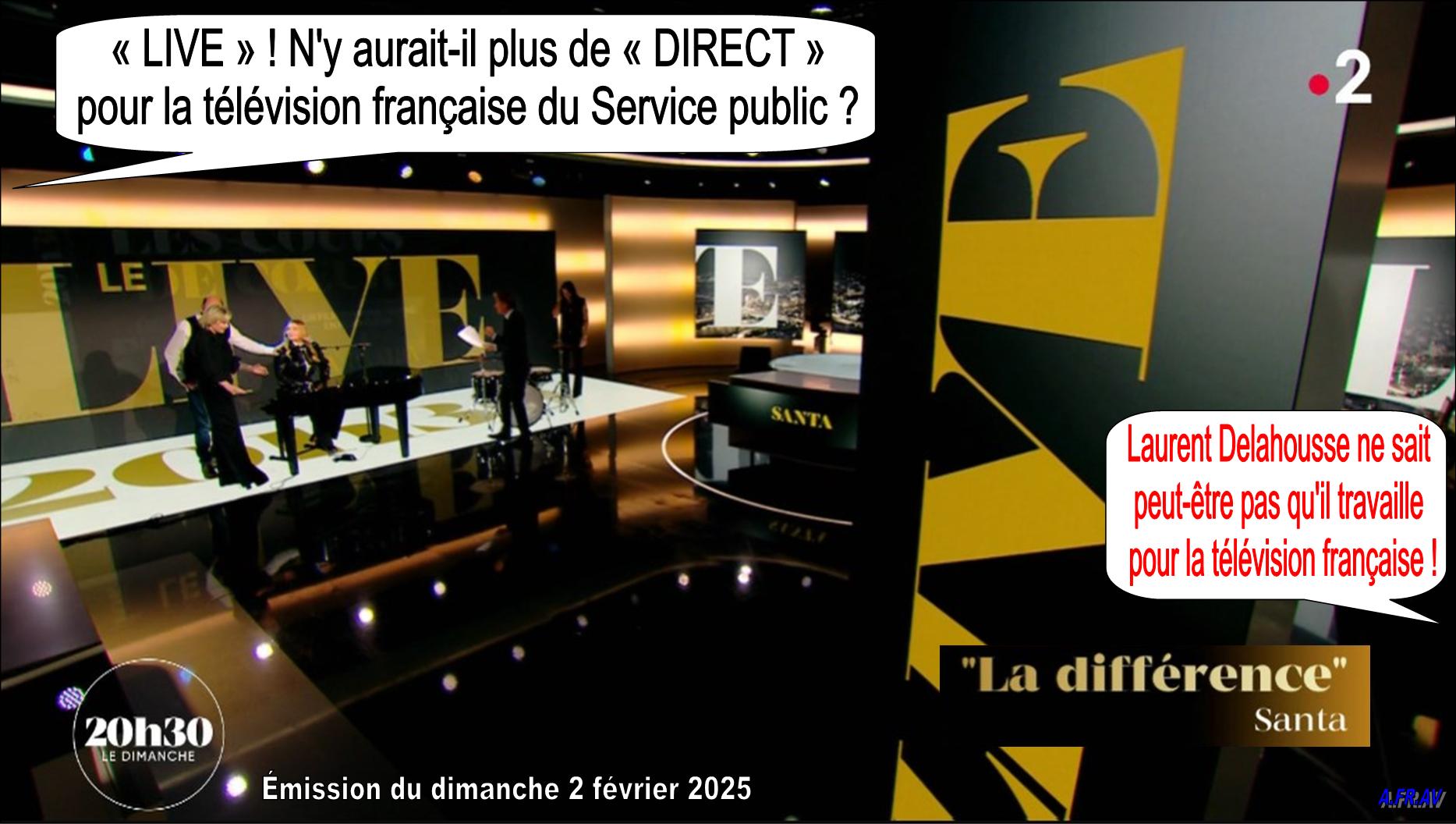 /Laurent Delahousse, Santa, 20h30 le Dimanche