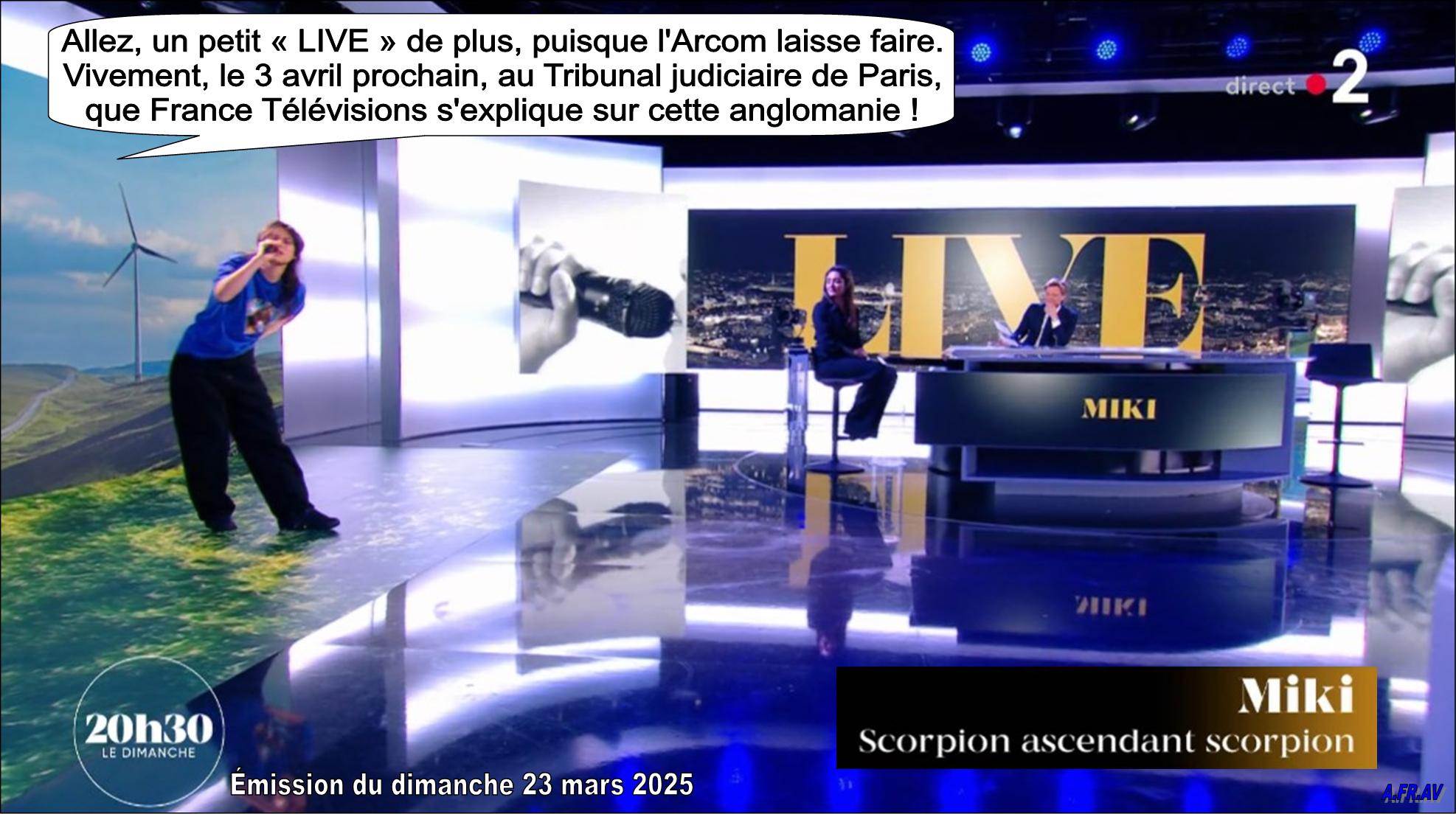 Laurent Delahousse, direct, MIKI, 20h30 le dimanche