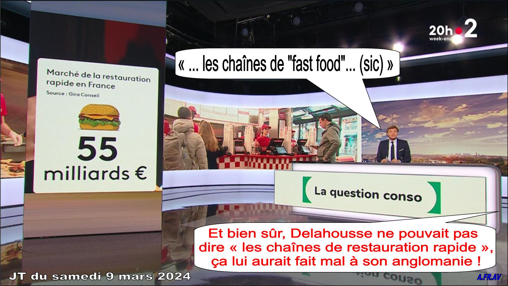 Laurent Delahousse, un malade atteint d'anglomanie JT de 20h de France 2