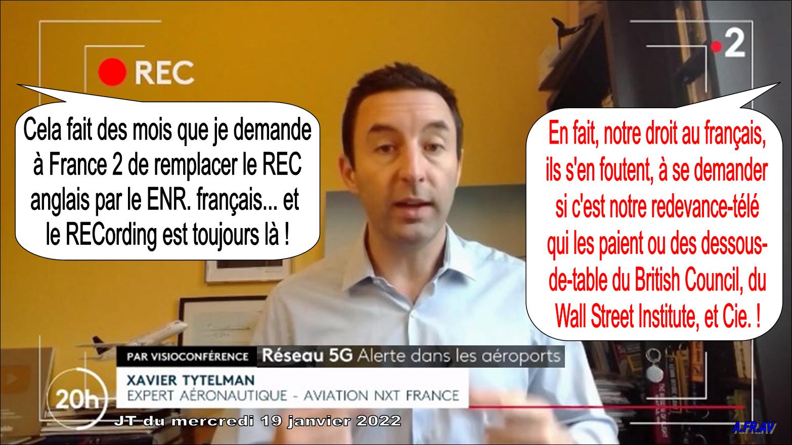 Le JT de 20h de France 2 et la langue française