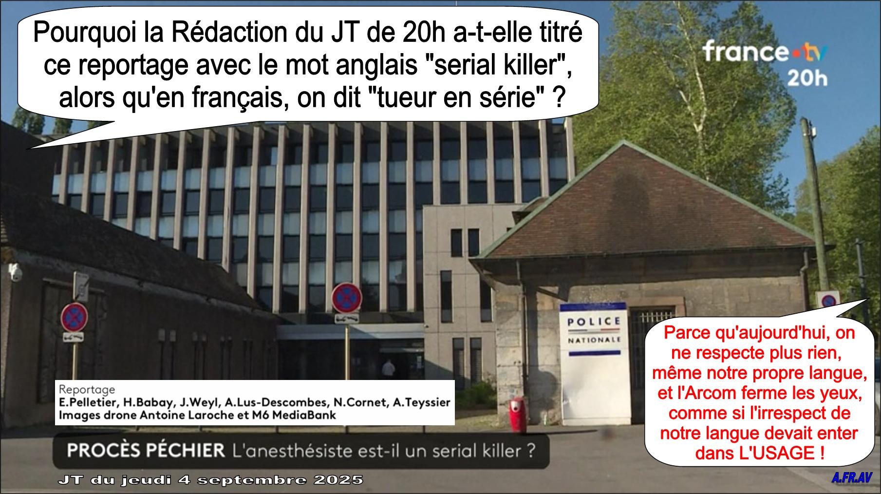 journal télévisé de 20 heures, France 2, anglicismes
