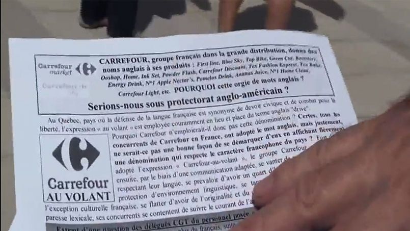 Tract contre l'anglicisation-américanisation de notre société