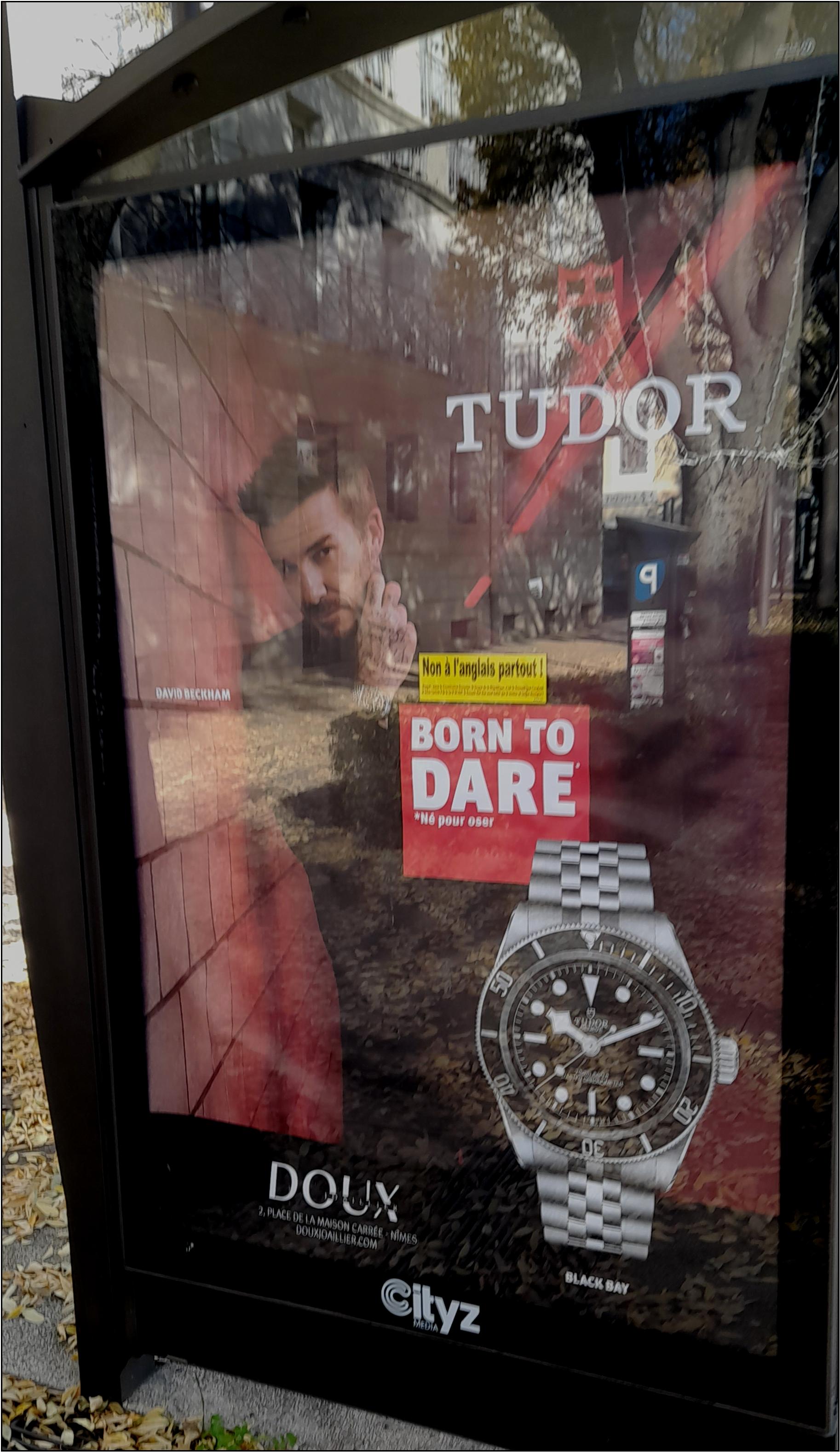 Les montres Tudor, la langue française