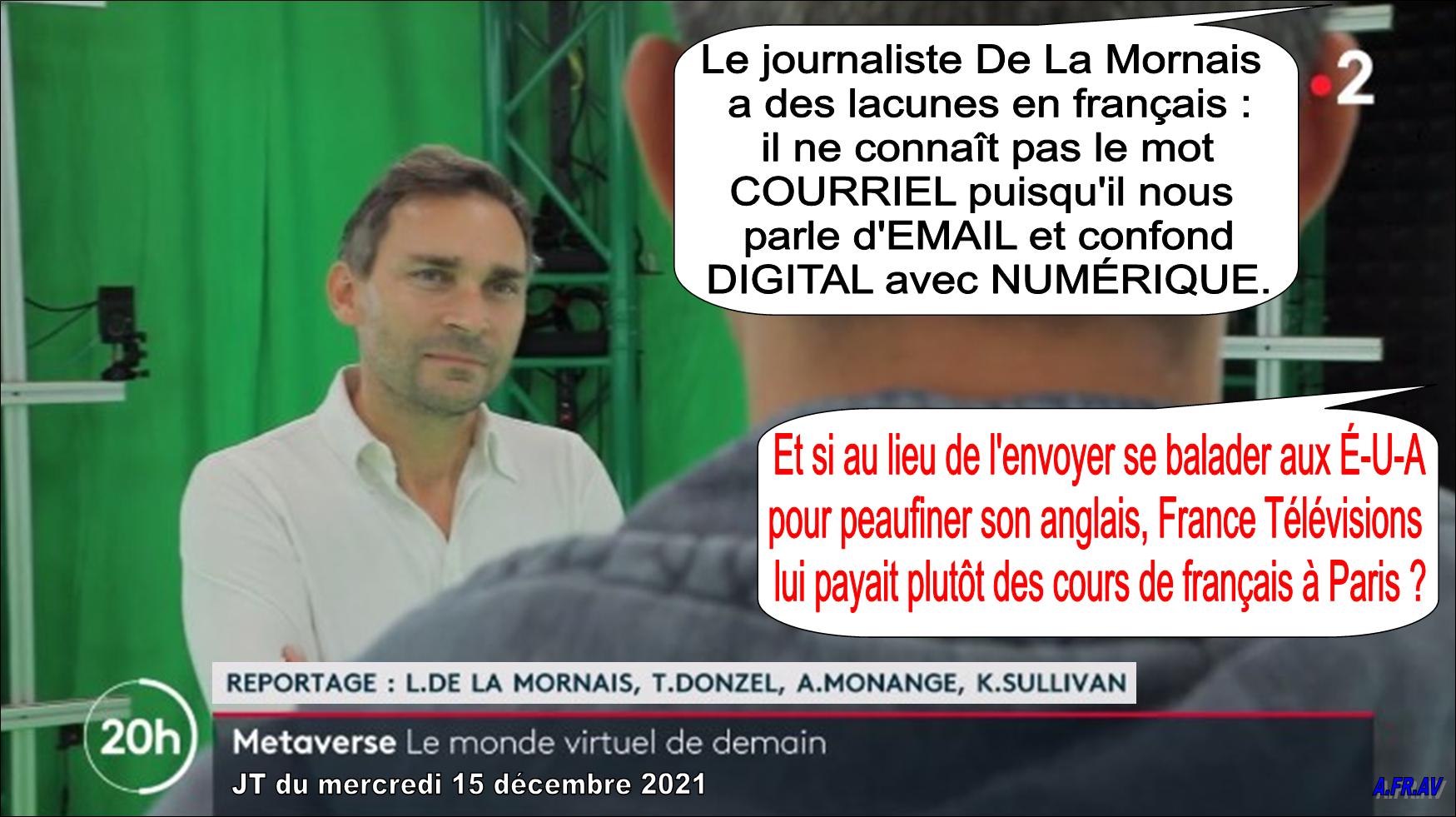 Loïc D La Mornais, Thomas Donzel, Arielle Monange, JT de 20h, France 2, France Télévisions