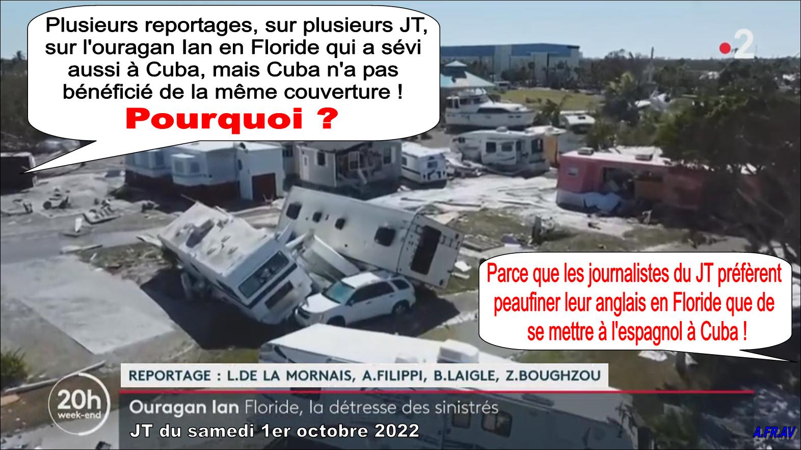 Loic De La Mornais, Julie Vitaline, Anto Filippi, Baptiste Laigle, Zeineb Boughzou, France Télévisions, Ouragan Ian