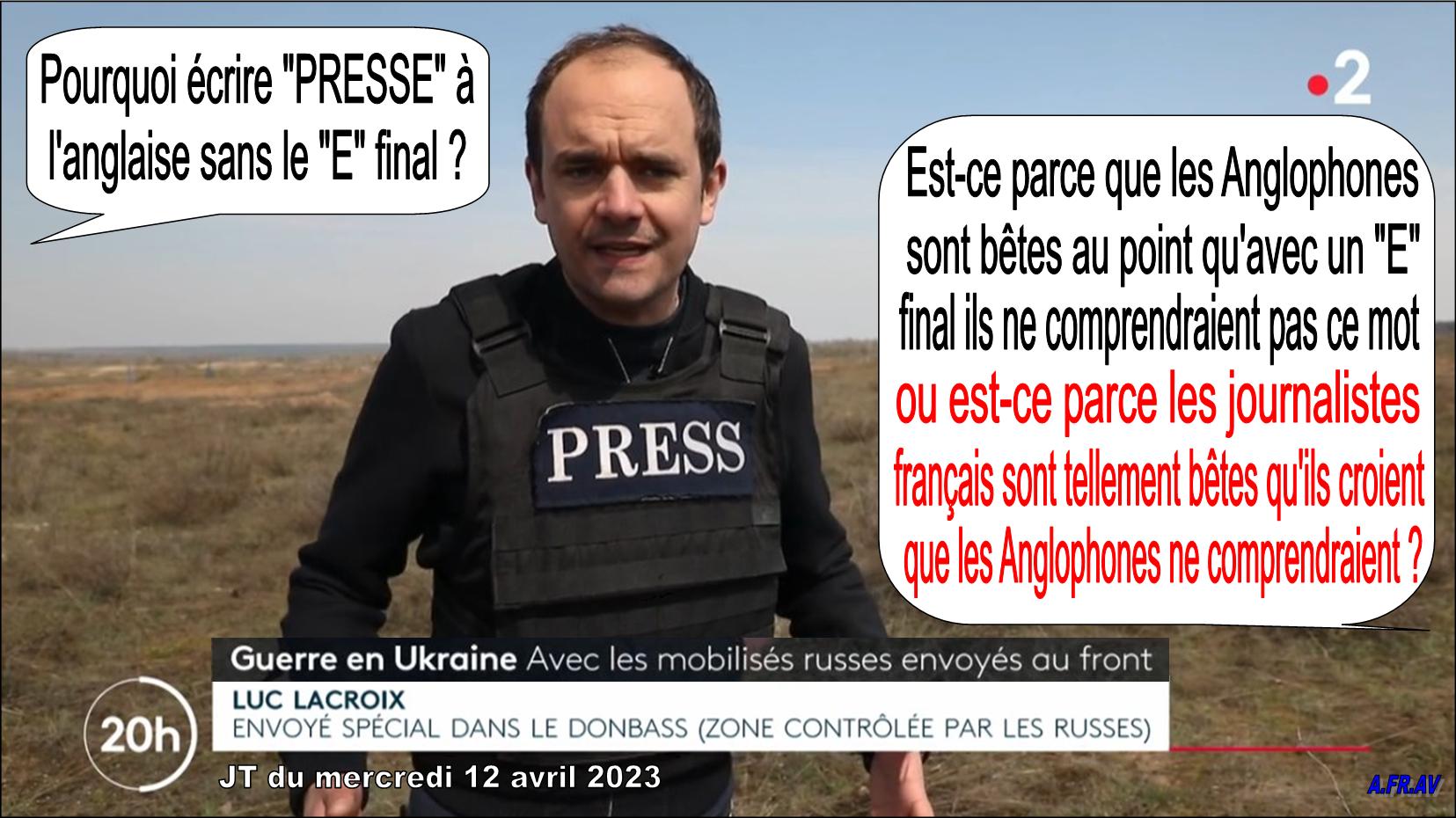 Luc Lacroix envoyé spécial dans le Donbass en Ukraine