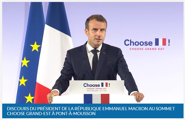 Emmanuel Macron choisit l'anglais