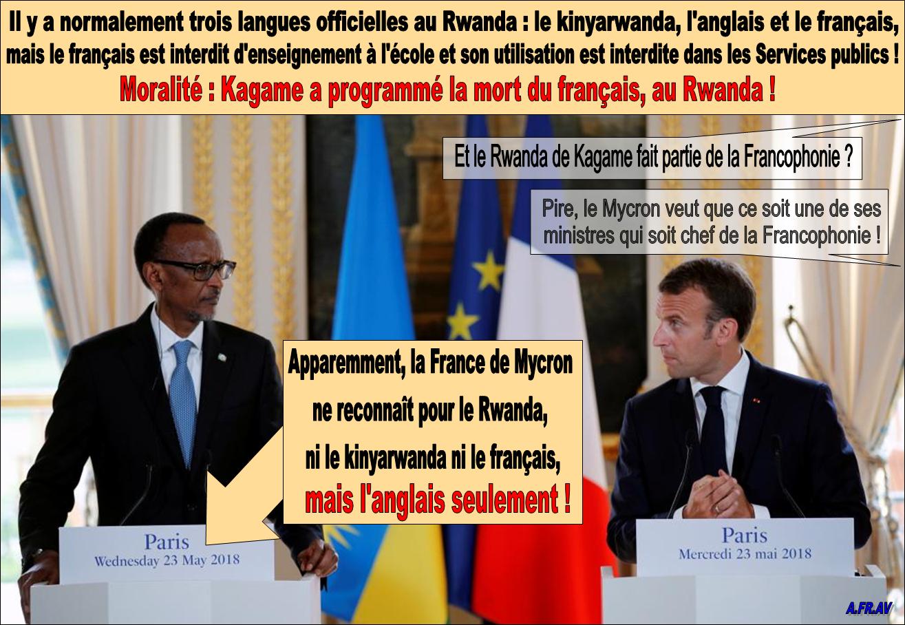 Macron et le dictateur Kagame, amis-amis !
