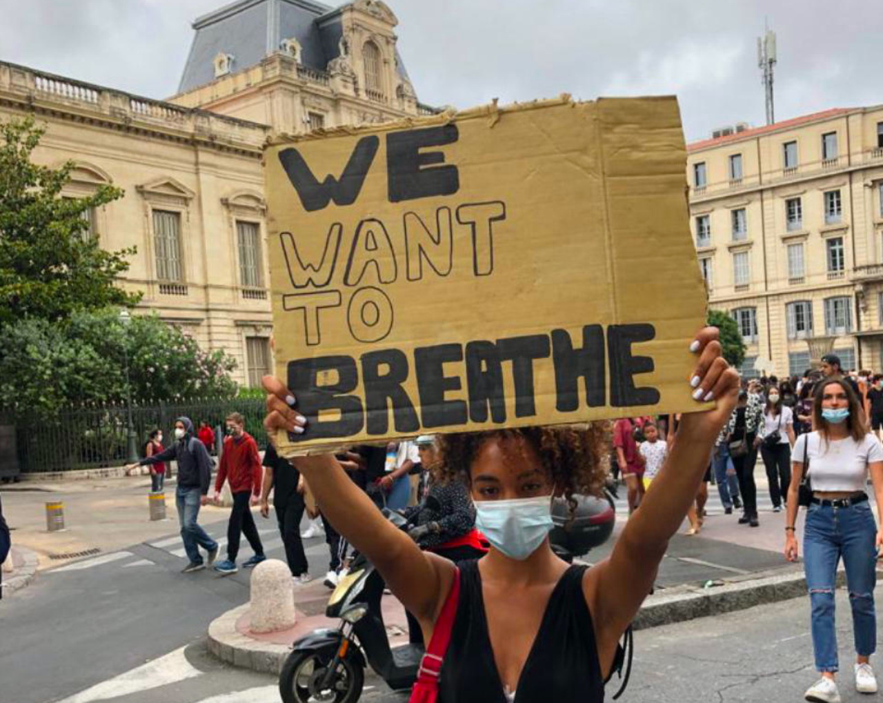 Manifestation à Montpellier contre le racisme, le 10-juin