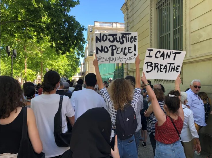 Manifestation contre le racisme à Nîmes, juin-2020