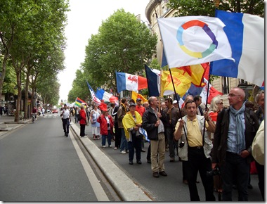 Marche à Paris pour la langue française et pour la Francophonie