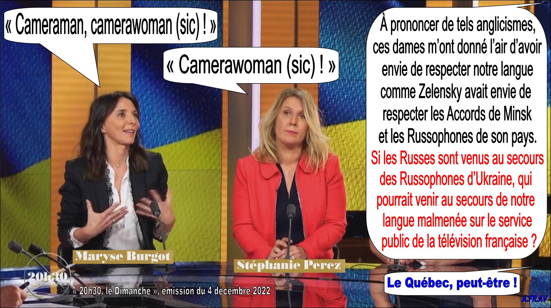 Maryse Burgot, Stéphanie Perez, cameraman et camerawoman, France Télévisions Ukraine