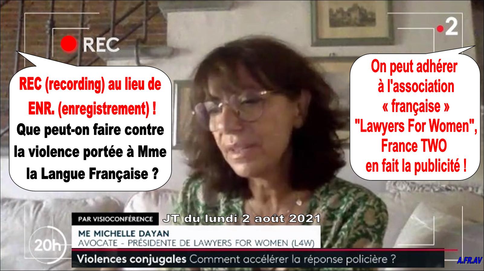 Michèle Dayan, avocate présidente de Lawyers for women, L4W, France Télévisions