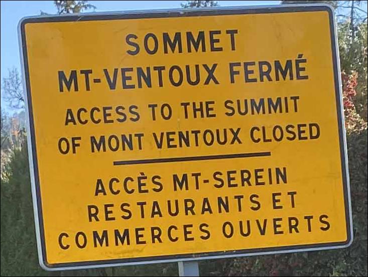 Mont Ventoux panneaux bilingues illégaux du Conseil départemental du Vaucluse, Maurice Chabert