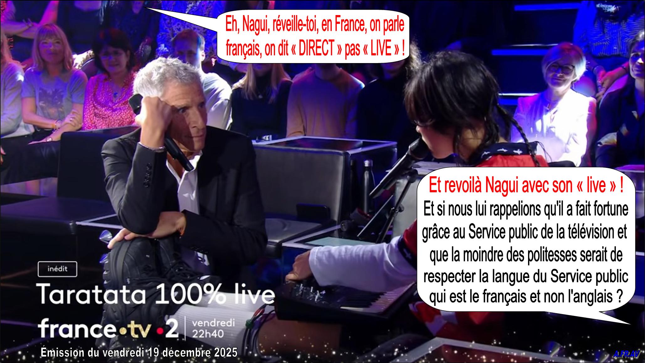Nagui, Taratata, direct, live, France 2, France.TV