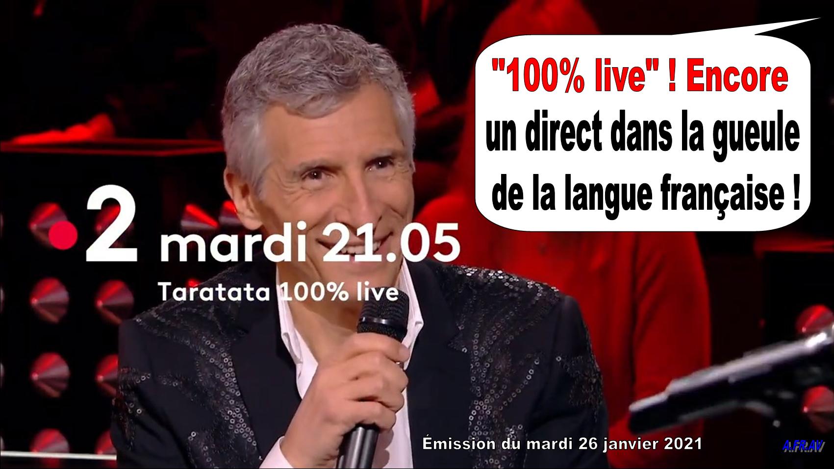Nagui, Taratata, France 2, en direct ou en live