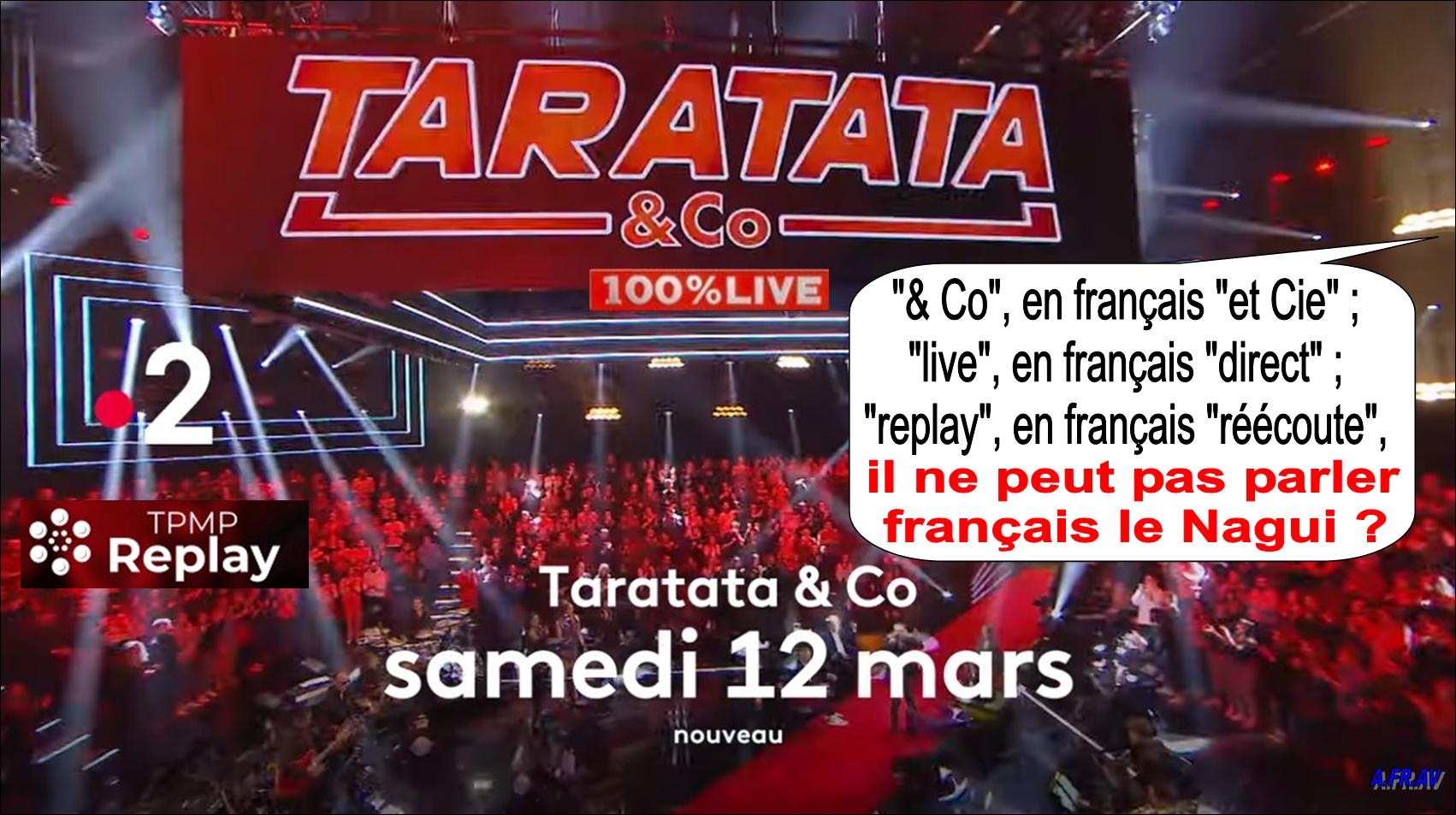Nagui, Taratata and Co, Taratata-live, Taratata-replay, France-2, France Télévisions