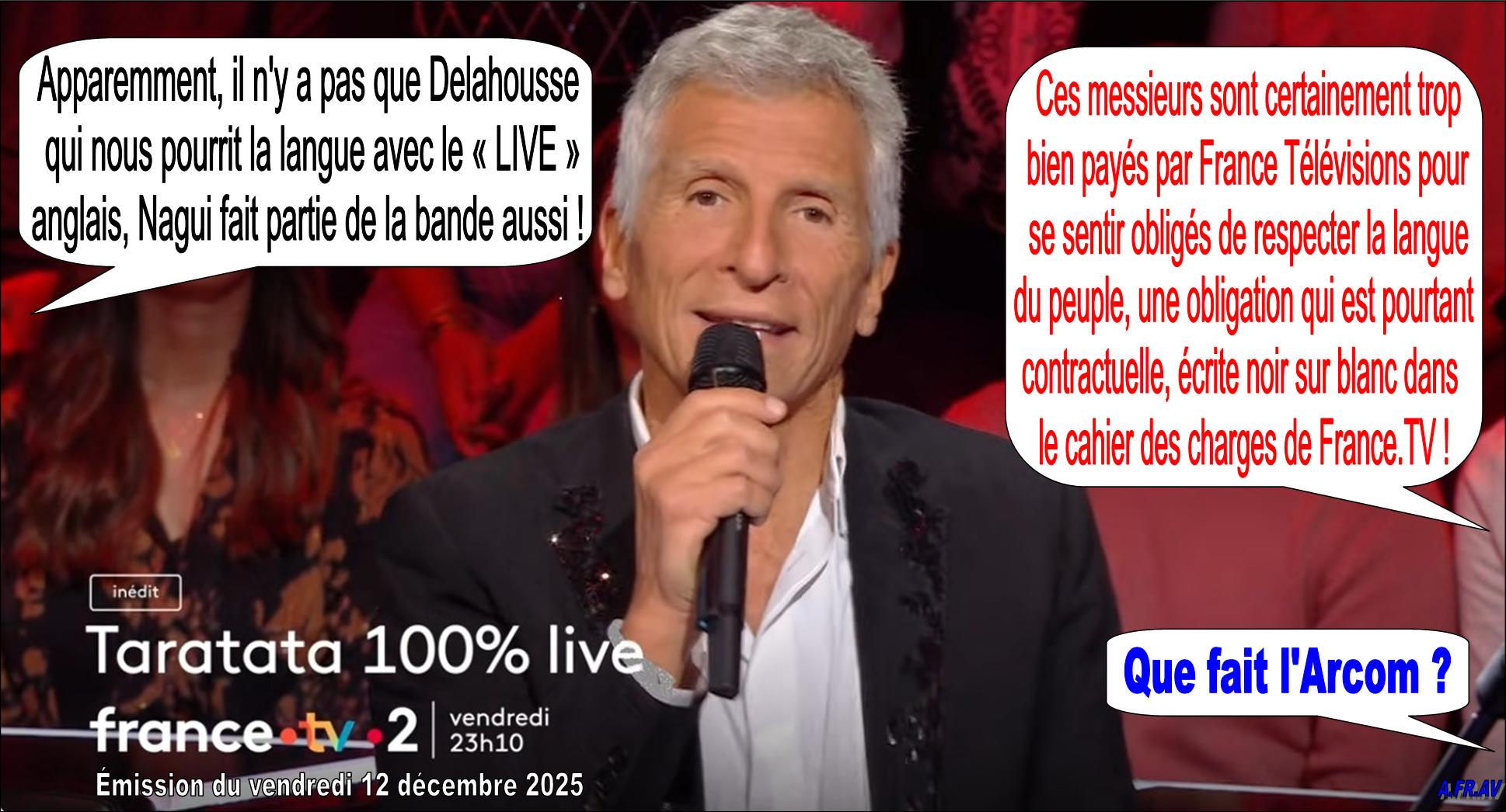 Nagui, Taratata, 100% live, France 2, France Télévisions