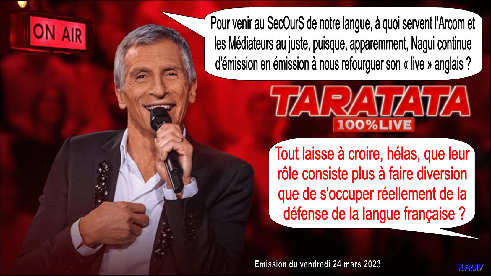 Nagui, Taratata sur France 2 France Télévisions