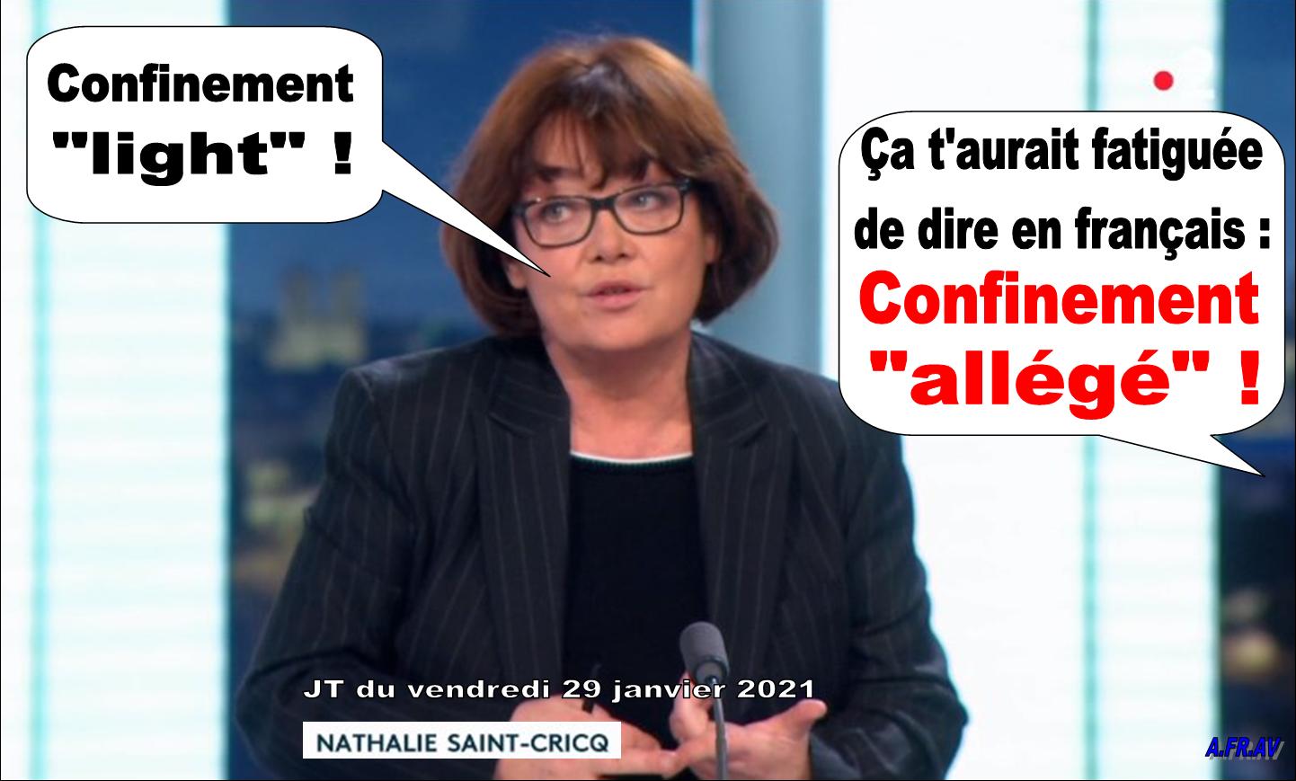 Nathalie Saint Cricq au JT de 20h de France 2
