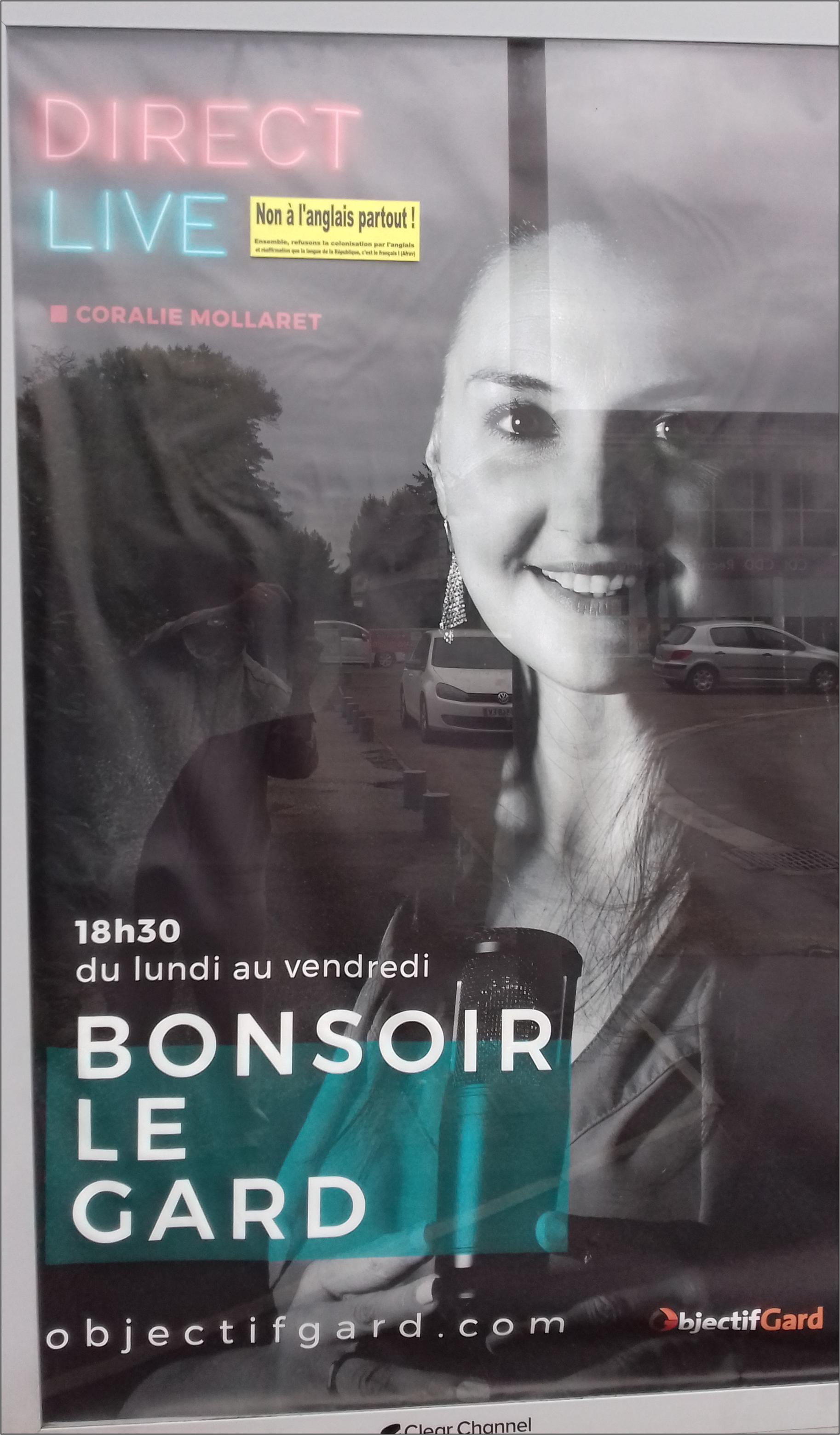 ObjectifGard.com, Coralie Mollaret en direct