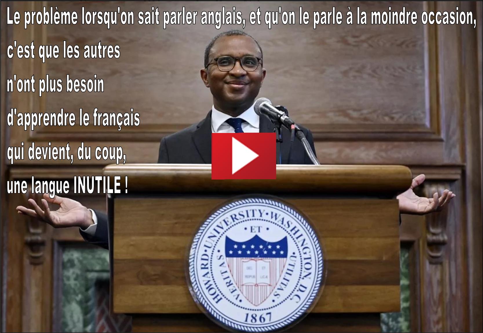 Pap Ndiaye à la Harvard University Washungton en anglais