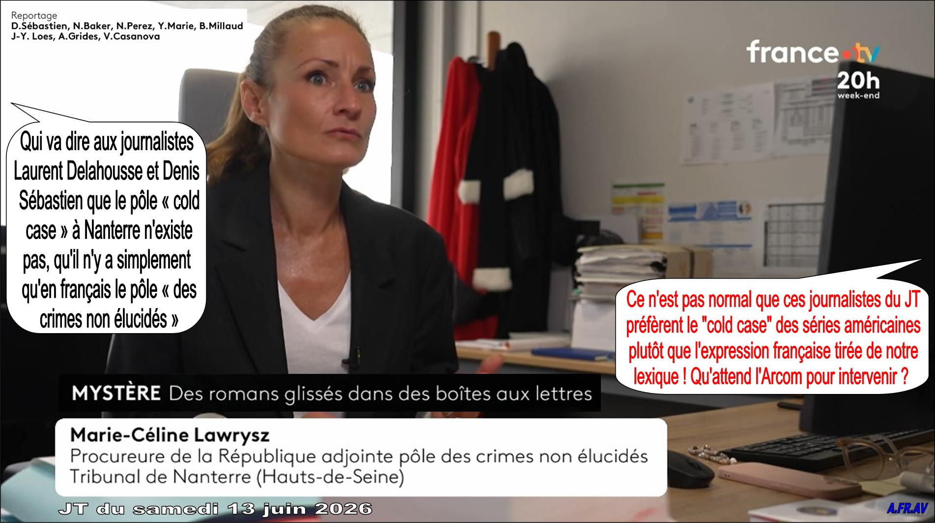 Pole des crimes non élucides, Nanterre, Laurent Delahousse, Denis Sébastien