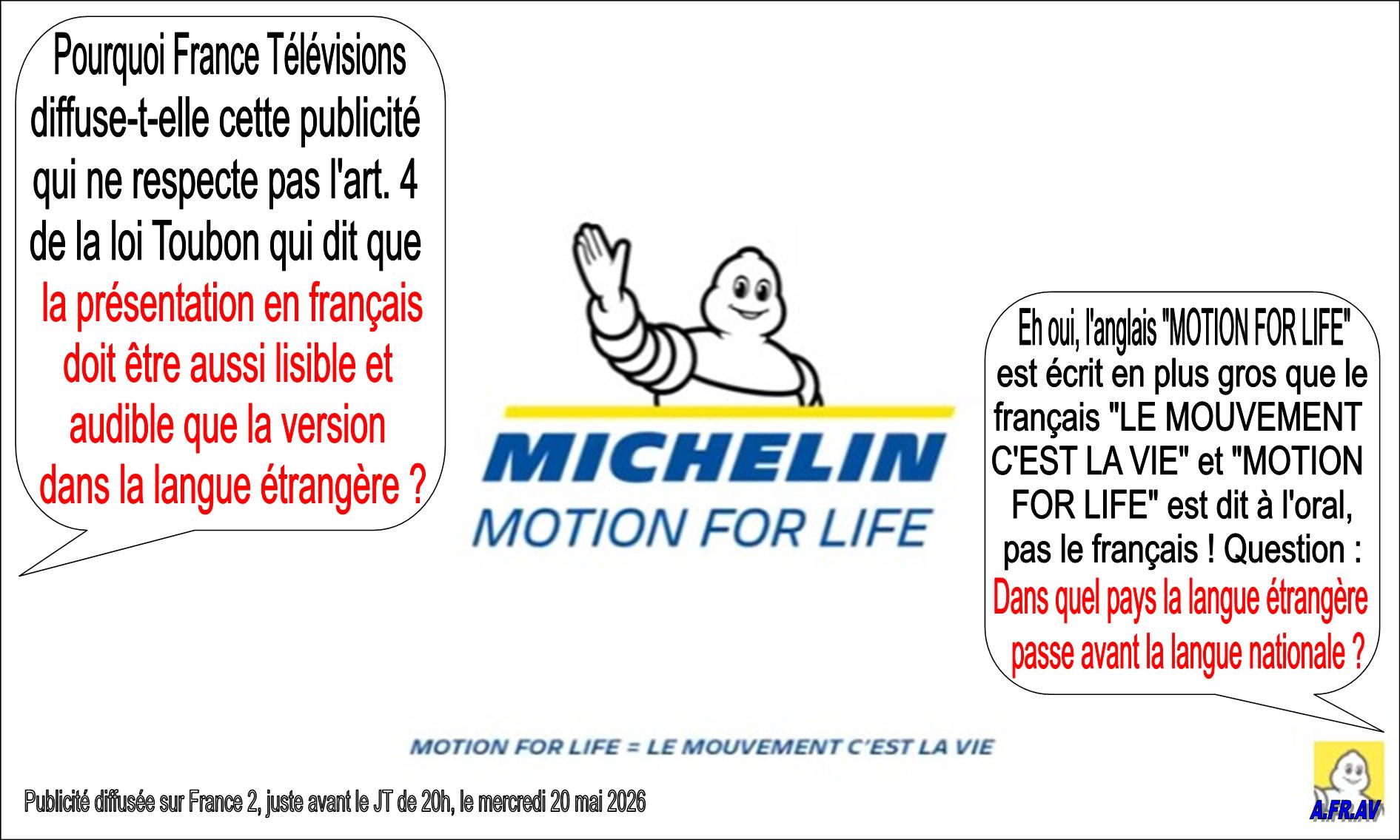 Publicité, Michelin, loi Toubon