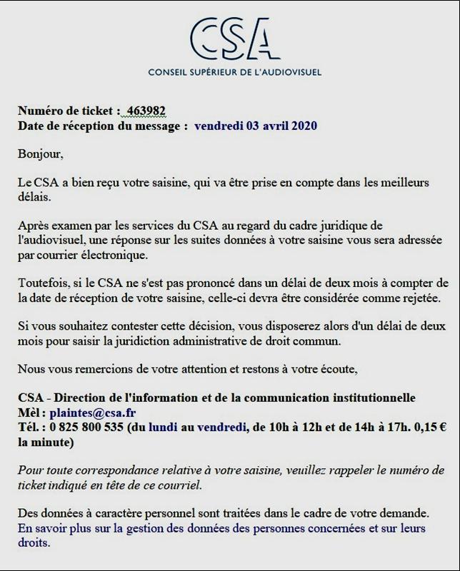 Réponse du CSA sur saisine contre le titre-marque, Vrai ou Fake, de France Télévisions