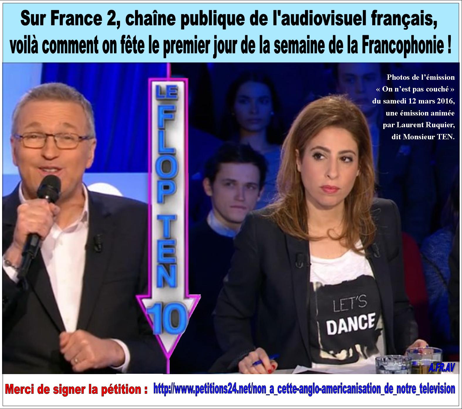 Léa Salamé et Laurent Ruquier, fêtent la langue française !