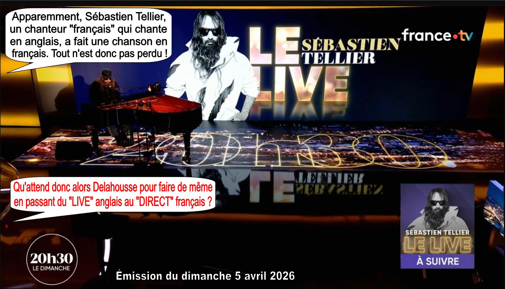 Sébastien Tellier, Laurent Delahousse, France 2, France Télévisions