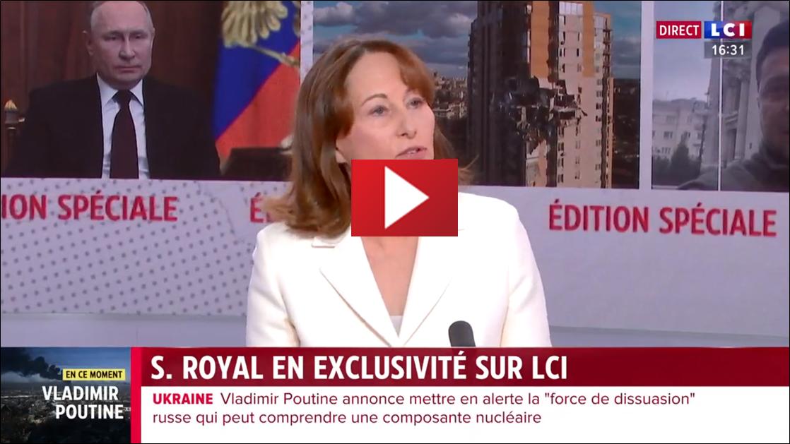 Ségolène Royal veut une conférence pour la paix pour mettre fin au conflit en Ukraine
