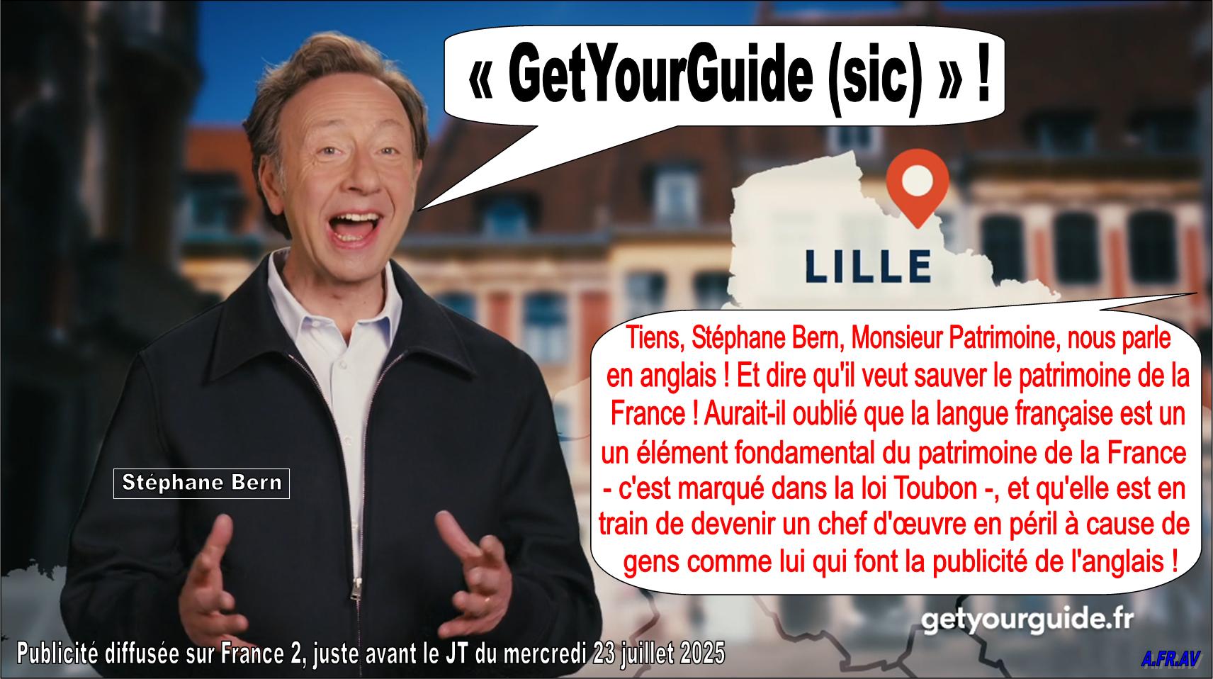 Stéphane Bern, GetYourGuide, publicité