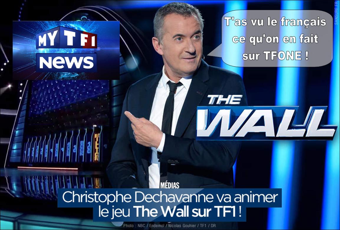 TF1, anglais, anglicisation, The Wall, The Voice, My TFI