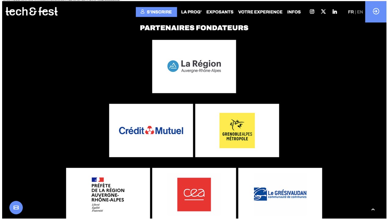 Tech and Fest, les partenaires fondateurs