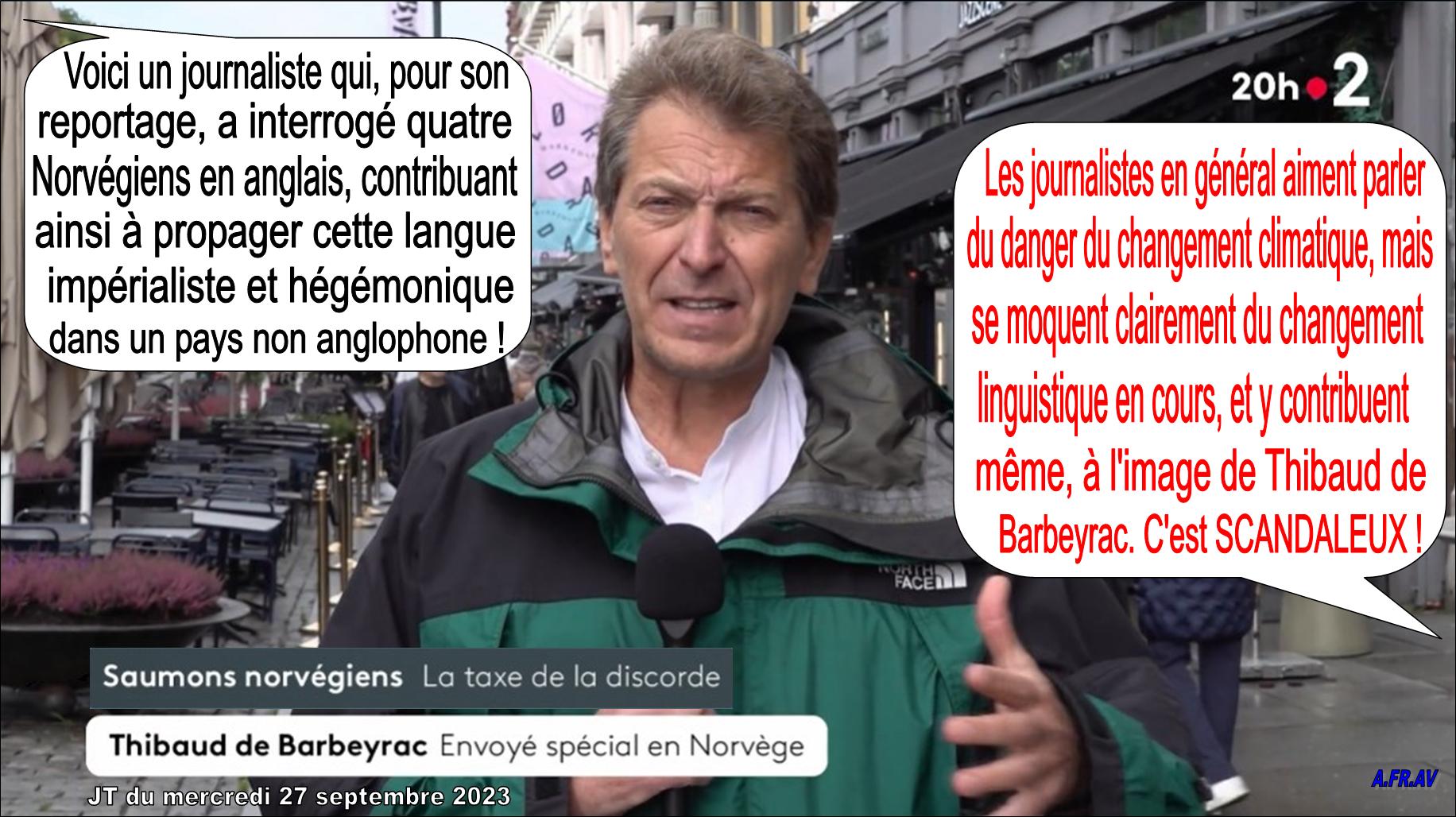 Thibaud de Barbeyrac, envoyé spécial en Norvège, JT de 20h France 2