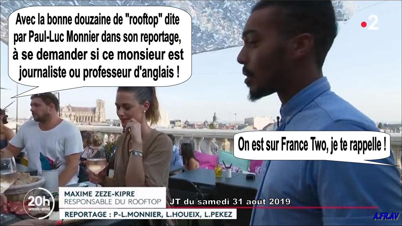 Thomas Sotto et Paul-Luc Monnier, journalistes à France 2