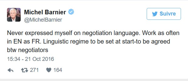 Michel Barnier veut ngocier le Brexit en franais
