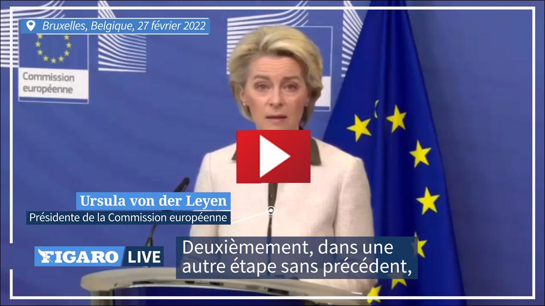 Ursula von der Leyen, présidente de la Commission européenne attaque la liberté d'expression en censurant la presse en Europe