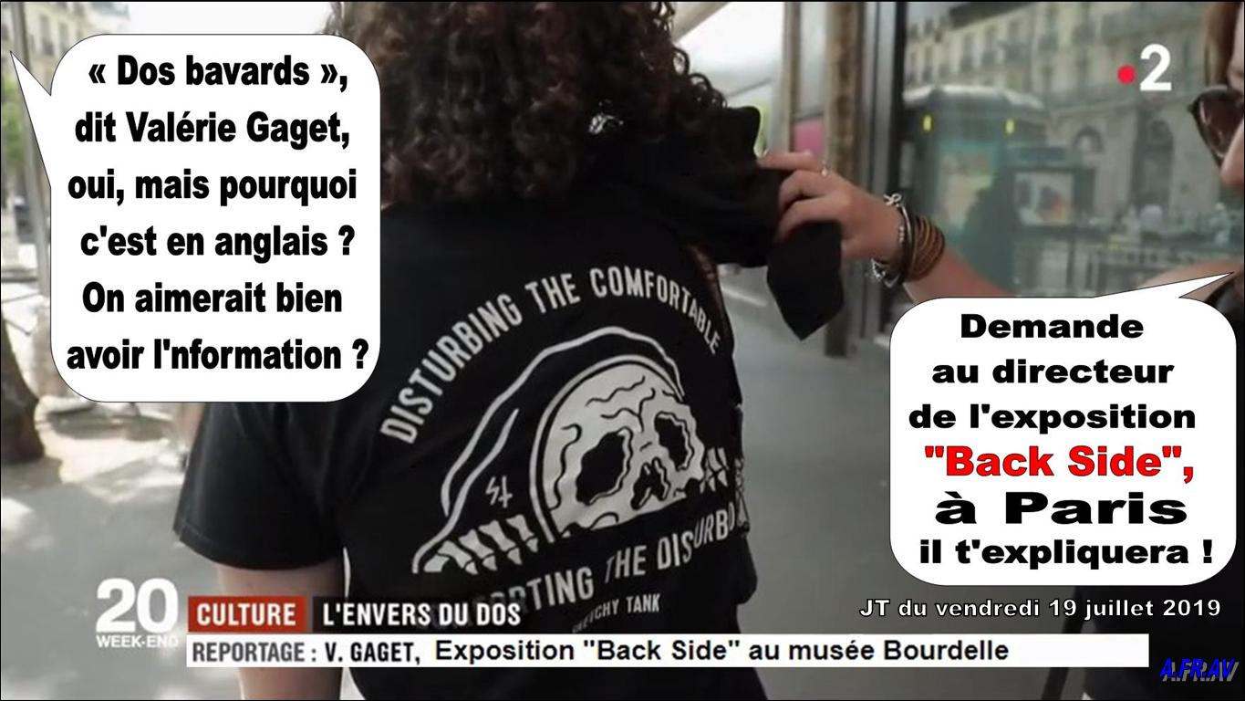 Valérie Gaget, journaliste et exposition Back-Side au musée Bourdelle