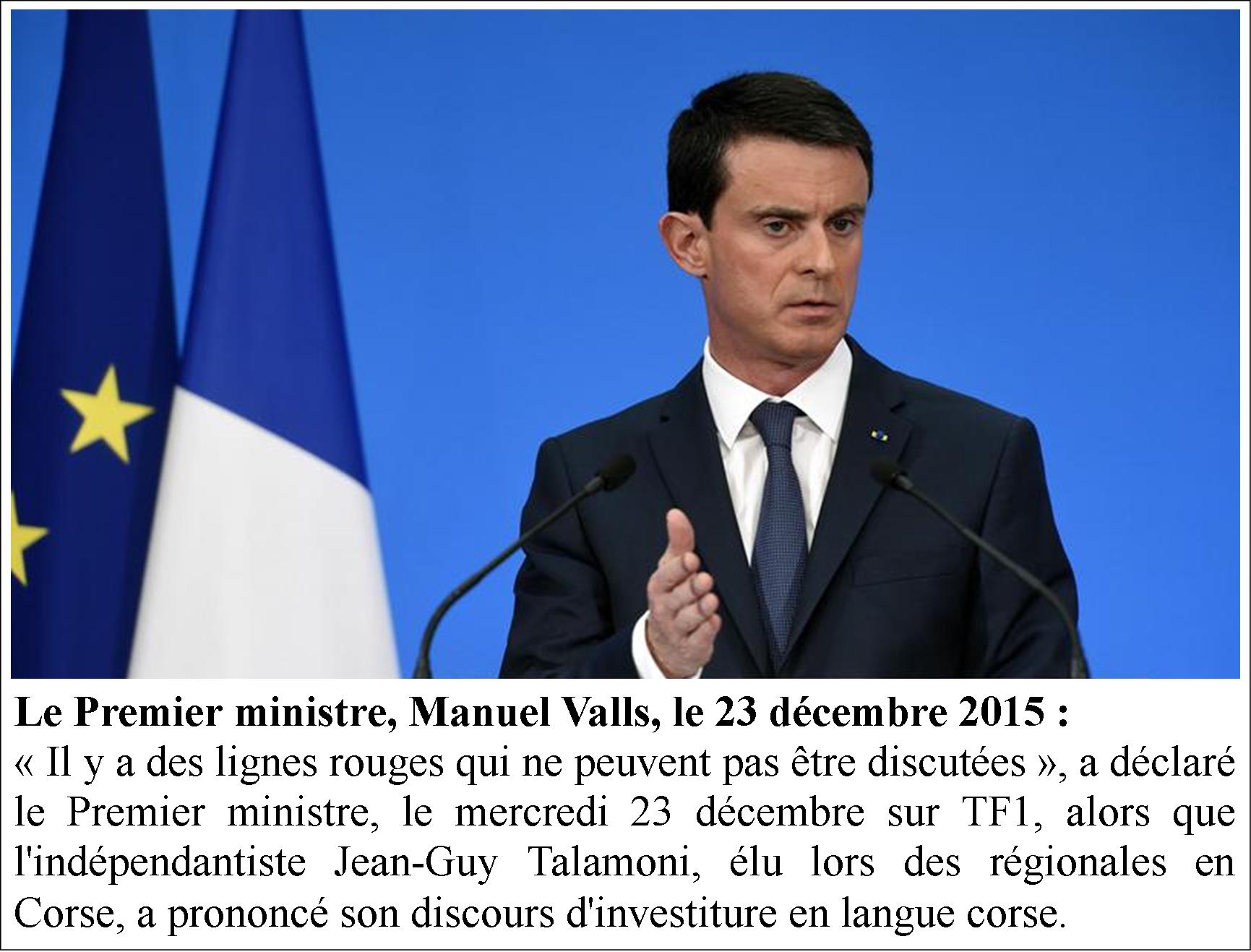 Manuel Valls et la langue de la République face à Jean-Guy Talamoni