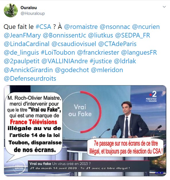 Chronique Vrai-ou-Fake du 20h de France 2, une marque de France Télévisions