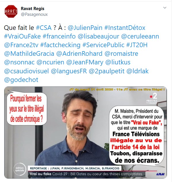 Vrai-ou-Fake, une marque de France Télévisions illégale selon la loi Toubon